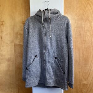 Burton zip up tunic hoodie